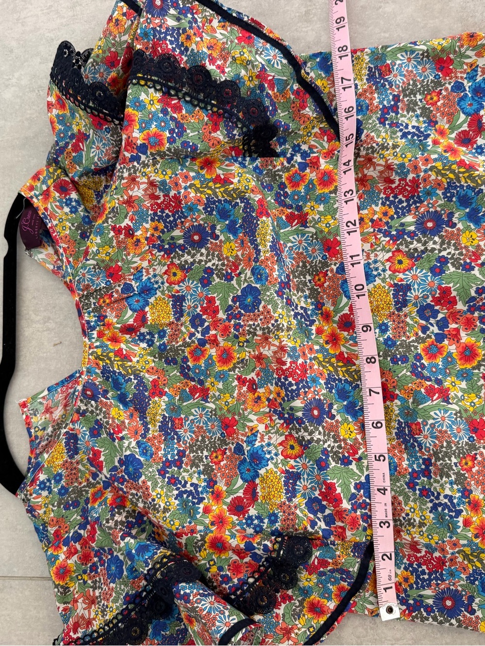 Multicolor Floral Ruffle top - Picture 6 of 9
